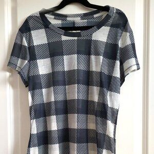 Black and White Semi-Sheer Rag & Bone Top